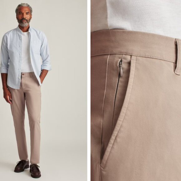 Bonobos Stretch Washed Chino 2.0 Khaki - Picture 7 of 8